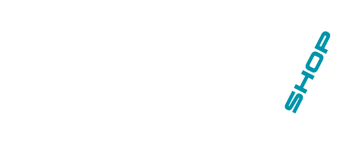 ATV shop logo white